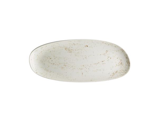 POTTERY tallerken oval coupe380x160mm Dekor: Unique White